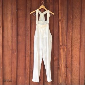 Anthropologie Linen Overalls